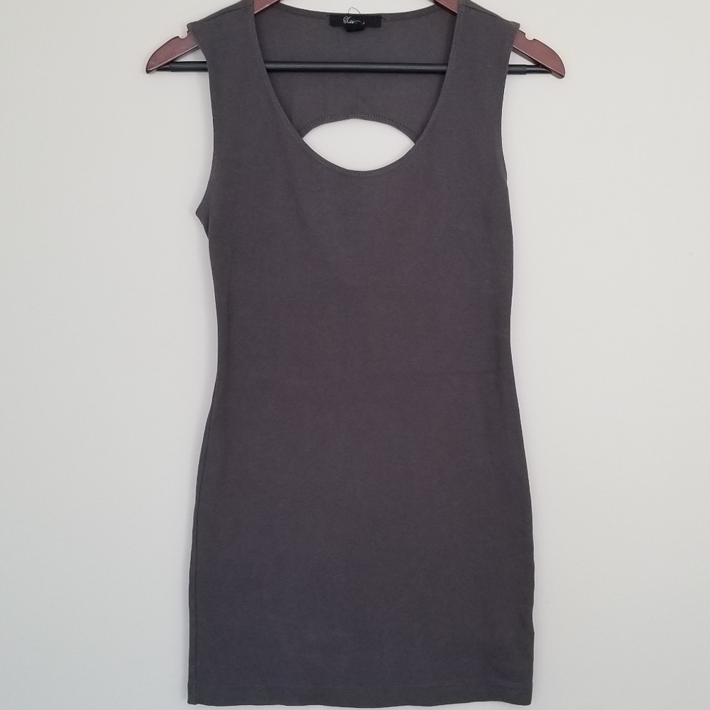 Gray Mini Dress